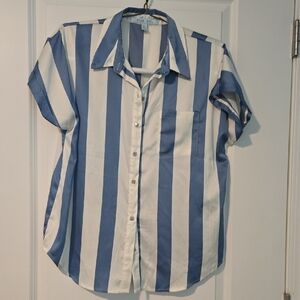 Blue Sol Striped Blouse
